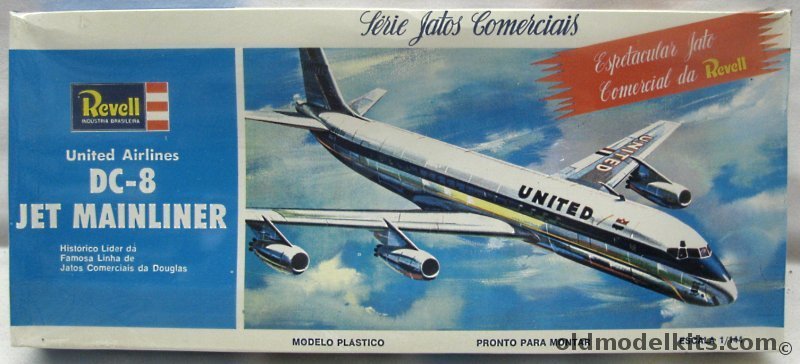 Revell 1/143 Douglas DC-8 Jet Mainliner United - Commercial Jet Series - Kikoler Issue, H242 plastic model kit